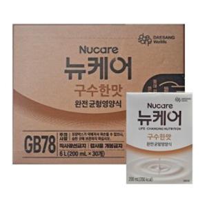 뉴케어 구수한맛 완전균형영양식 200ml 30팩 (빨대형)