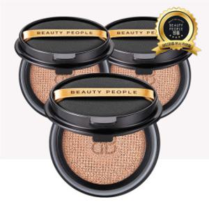 뷰티피플 절대 철벽녀 시즌16 두유 크림 커버 쿠션 파운데이션 리필 18gx3개 가을겨울 촉촉 영양 커버