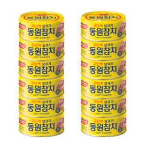 동원 라이트 스탠다드 참치 150g 원터치 12개