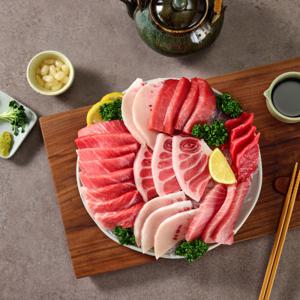 튜나바이브 참치회 냉동 뱃살 오도로 주도로 참다랑어 황새치 스페셜 참치세트 4번 5~6인 1kg이상 대용량