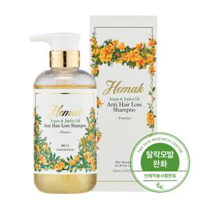 헤막 아르간 앤 호호바오일 탈모샴푸 프리지아향 550ml / 손상모케어 약산성 두피샴푸