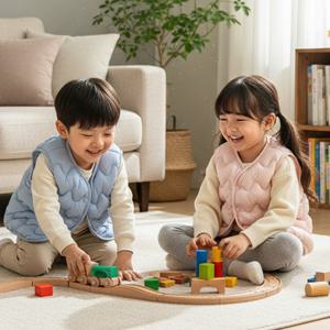 키즈 패딩 조끼 유아 아기 키즈 주니어 초등학생 데일리 룩