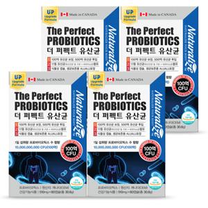 더 퍼펙트 유산균 프로바이오틱스 플러스 510mg 60캡슐 4박스 8개월분