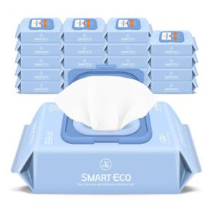 스마트에코 비바체 100매 20팩 캡형 대용량 아기물티슈