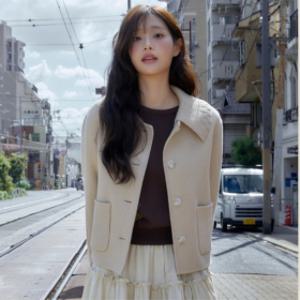 (스타필드 안성 로엠)니트카라 숏코트 RMJHF4VR17