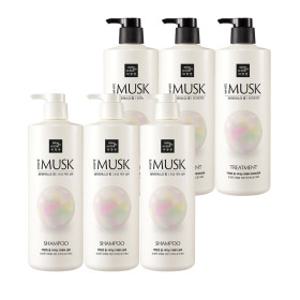 미쟝센 펄샤이닝 화이트머스크향 샴푸/트리트먼트 1000ml 3개