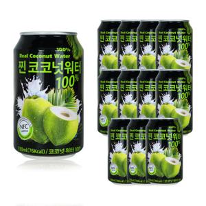 찐 코코넛워터 100% 330ml 12캔 코코넛종부터 다른 찐