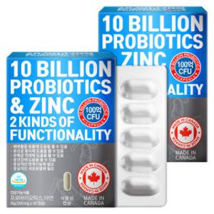 100억 보장 프로바이오틱스 17종 생 유산균 (1/20 5%적립)4개월분(120캡슐) 아연 캐나다직수입 식물성캡슐