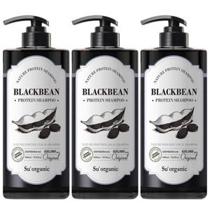 수오가닉 블랙빈 단백질샴푸 오리지널 1000ml 3개
