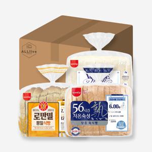 삼립 간식 식빵 3종세트 순백 우유 420g 로만밀 통밀 420g 56시간 저온숙성 420g