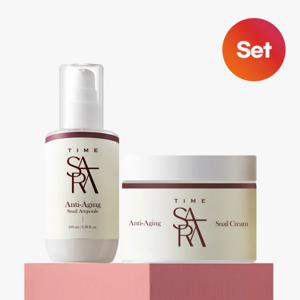 타임사라 안티에이징 스네일 달팽이 앰플+크림 세트