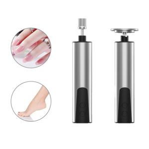 2in1 전동 발각질 제거기 발뒤꿈치 각질제거 네일 드릴 6단계 속도조절 충전식