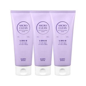 해피바스 마이크로 클린 딥 클렌징폼 150g 3개