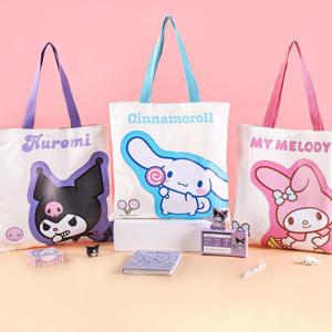산리오 1+1 보조가방 정품 캐릭터 아이패드 가방 시나모롤 멜로디 쿠로미 학원가방 에코백 이중수납