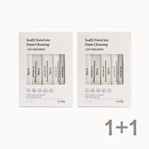 1+1친환경 여행용 일회용 약산성 폼클렌징 5ml 20개입 2개 초간편 약산성 폼클렌징 스틱