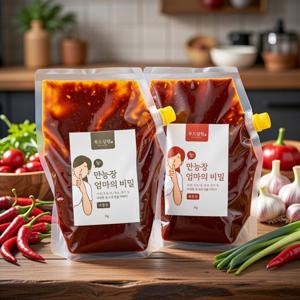 푸드살림 쉿 만능장 엄마의 비밀 다용도 양념장1kg 매운맛