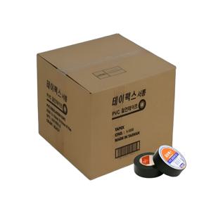 서통 전기 절연 테이프 흑색 18야드(16.5m) 대용량 테이팩스 한박스 200개