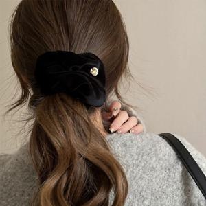 초코링샵 모던 벨벳 스크런치 1+1 곱창밴드끈 2pcs