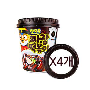뽀로로 떡볶이 짜장 x4개 / 컵떡볶이 짜장떡볶이
