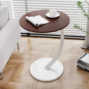 쇼파사이드테이블 원목 원형 침대 협탁 미니 책상 소파테이블 40cm