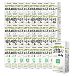 파스퇴르 무항생제 바른목장우유 190mL48팩