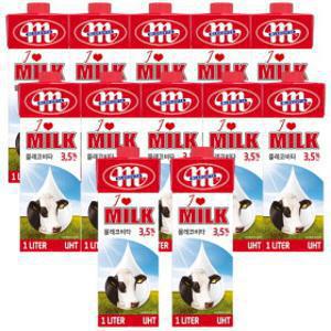 믈레코비타 아이러브밀크 수입멸균우유 3.5% 1L 12입