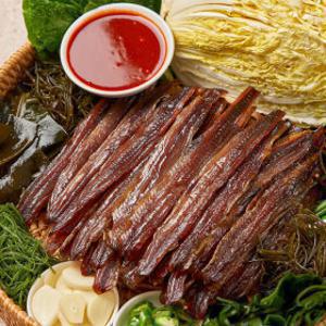 덕장직송 포항 구룡포 손질 해풍과메기 5미+5미 (총 10미 20쪽) 야채세트