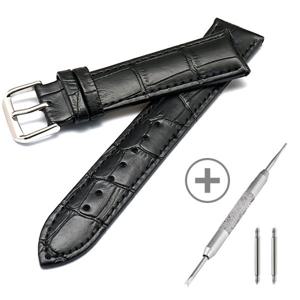 악어무늬 가죽밴드 블랙/시계줄/시계밴드/시계끈