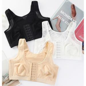 에어링 통기성 좋은 앞후크 피트니스 스포츠 브라 X자 밴드 노와이어 와이드 버클 (2장이상추가할인)