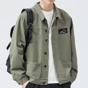빅사이즈 남성 봄가을 데님 자켓 코트 루즈핏 청자켓 데일리 카라넥 남성의류