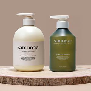 산모애 임산부 안티 스트라이 리페어 로션 샴푸 세트 750+500 임신 출산 산모 화장품 선물 바디오일