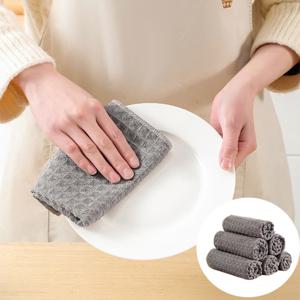 순색 와플 주방행주 극세사 행주 흡수력이 뛰어난 만능 요술행주 30x30cm