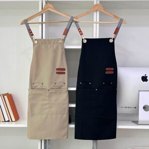 디자인 카페 바리스타 공방 주방 미용 다용도 롱 방수앞치마