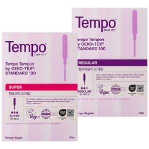 뉴 템포 (80~100p) 대용량특가/체내형생리대/탐폰