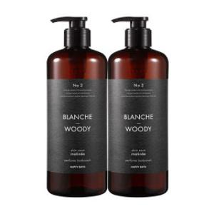 해피바스 스킨케어 퍼퓸 바디워시 블랑쉬앤우디향 900g x 2개