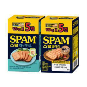 (HOT특가딜)스팸 라이트 120g 5개 + 클래식 120g 5개