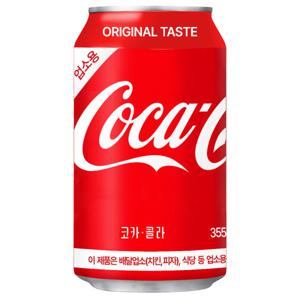 코카콜라 업소용 355ml 24캔/음료수/캔음료/탄산음료