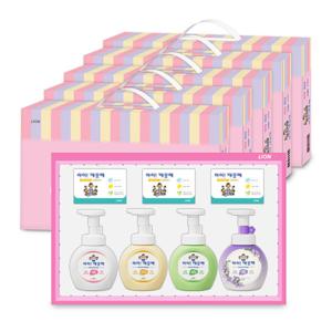 아이깨끗해 핸드워시 선물세트 용기 250ml 4종+비누 3개 X 5세트