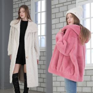 엘림모피 밍크코트/밍크베스트/야상/프리미엄 FAUX FUX 공장직제작 직발송