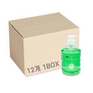 3M 새니타이저 베이직겔 에탄올 62% 손소독제 1박스 500ml x 12개 (초록)