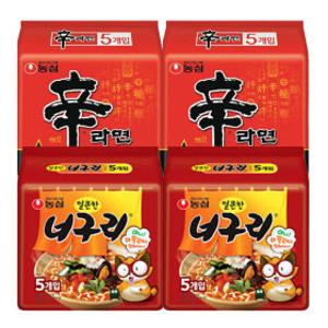 신라면 10입 + 너구리 10입 (총 20봉)