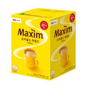 맥심 모카골드 마일드 170T+20T 총190T ok캐쉬백종료