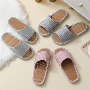 대나무슬리퍼 라탄 거실화 실내화 왕골 여름 슬리퍼