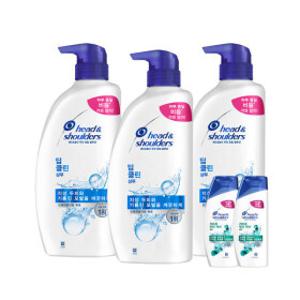 헤드앤숄더 딥클린 샴푸 850ml 3개 + 미니샴푸 2개 s