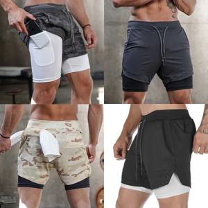 남자 여자 빅사이즈 이중 헬스 운동 짐웨어 반바지 트레이닝복 스포츠바지