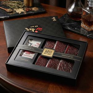 설선물강추/보자기증정) 40년 장인의 수제 한우 육포 선물 세트 210g 소고기 설날 추석 명절