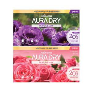 아우라 드라이시트 퍼퓸맥스 100매 2종 (스윗만다린매그놀리아)