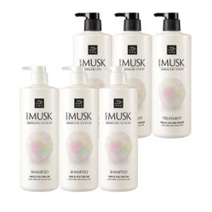 미쟝센 펄샤이닝 화이트머스크향 샴푸/트리트먼트 1000ml 3개