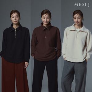 (현대홈쇼핑)메시제이 25FW 포근 집업 블라우스 3종