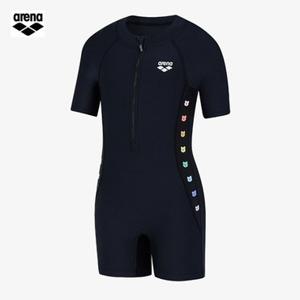 아레나 여아동 젤리베어 A5FG1GI01 BLK (주머니백 증정) 3부반신 슈트 실내수영복
